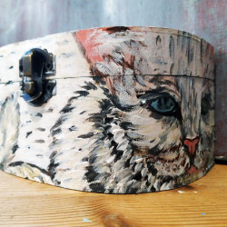 Handmade Painted Wooden Box, 2023 Handmade Painted Wooden Box, 2023